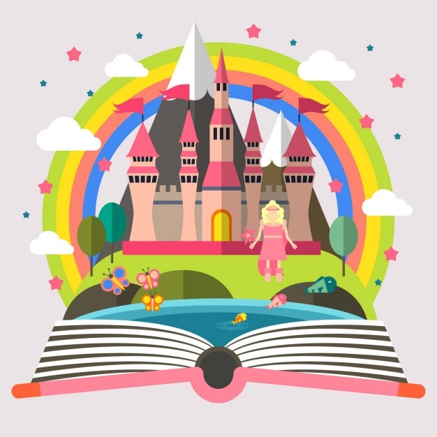 Princesse et château Illustration