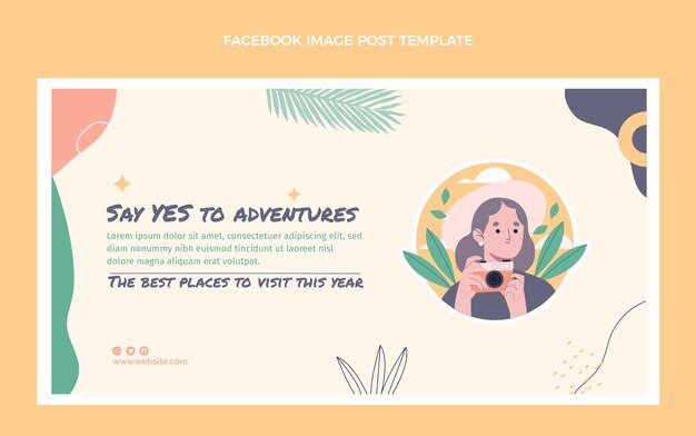 Publication Facebook De Voyage Design Plat