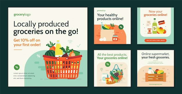 Publication instagram de l'épicerie en ligne