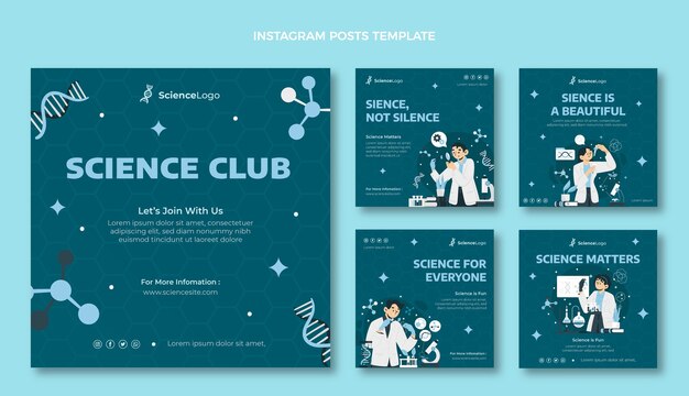Publication instagram de science plate