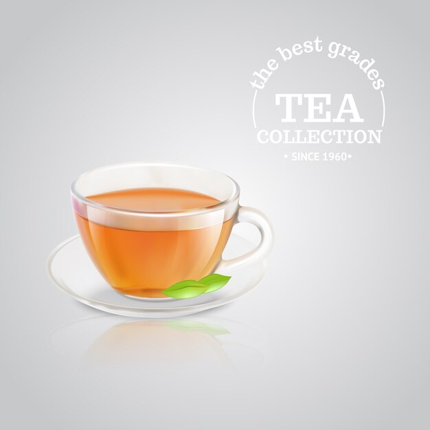 Publicité de tasse de thé
