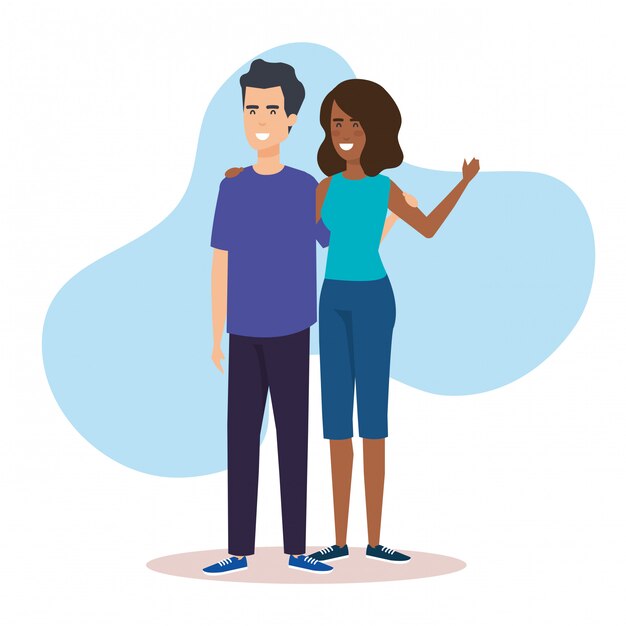 Quelques icônes de personnages d'avatar