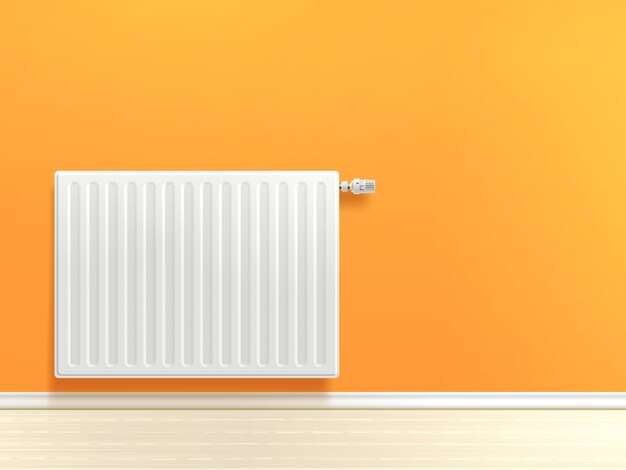 Radiateur sur le mur