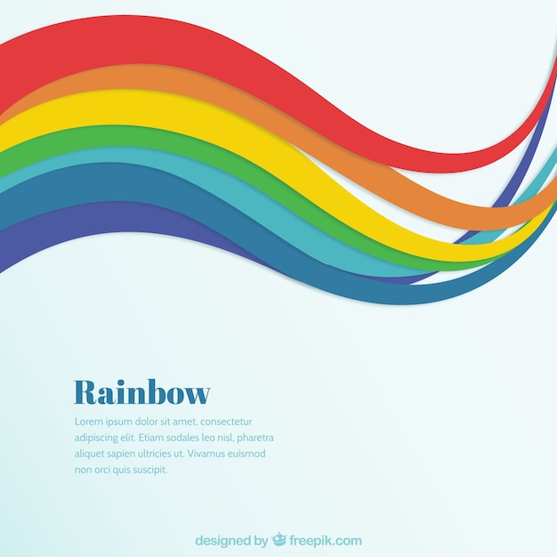 Vecteur gratuit rainbow background