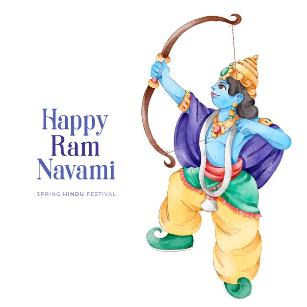 Ram navami festival avec flèche et arc