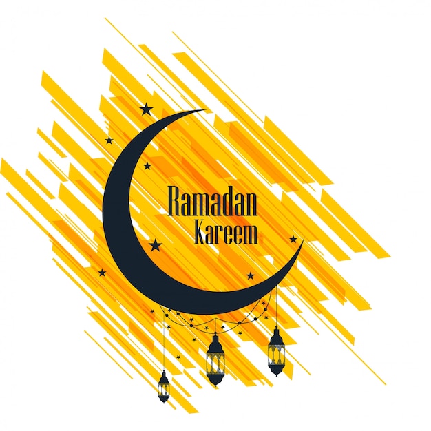 Ramadan Kareem Carte De Voeux Beau Fond