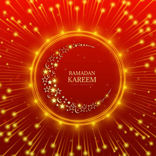 Ramadan kareem ou eid mubarak fond de carte de voeux