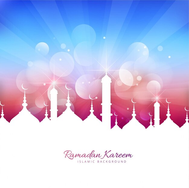 Ramadan Kareem Fond Coloré