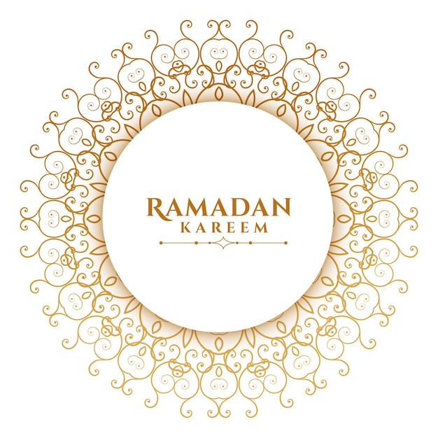 Vecteur gratuit ramadan kareem islamique de style mandala arabe