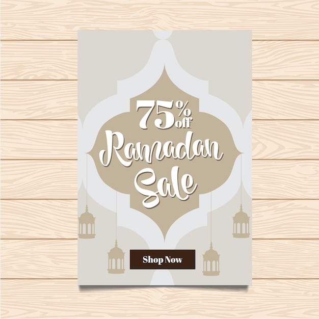 Vecteur gratuit ramadan sale flyer