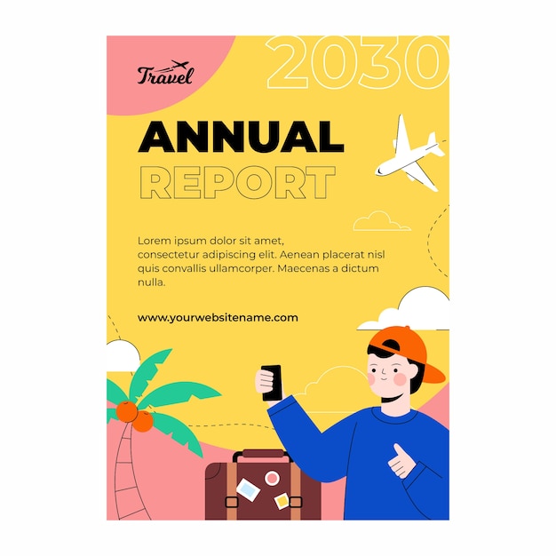 Rapport Annuel De L'agence De Voyage Design Plat