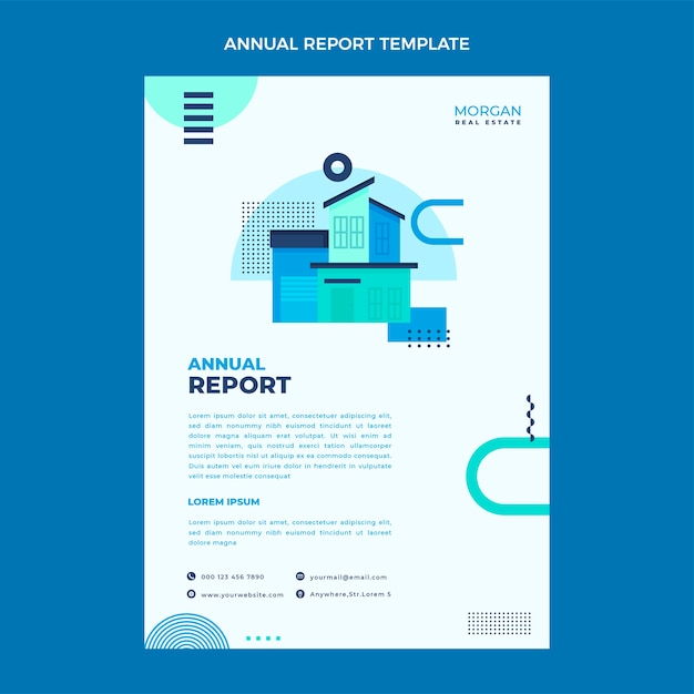 Rapport Annuel Sur L'immobilier Design Plat