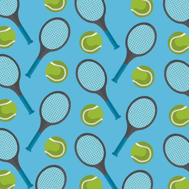 Raquette et balle de tennis transparente motif