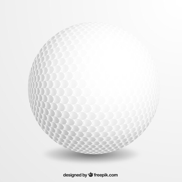 Réaliste balle de golf