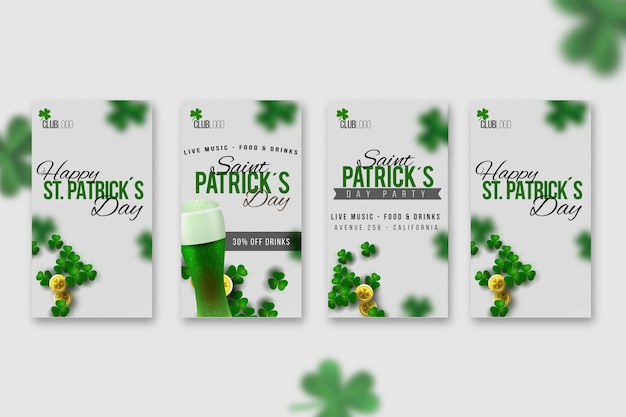 Réaliste St. Histoires Instagram De Patrick's Day