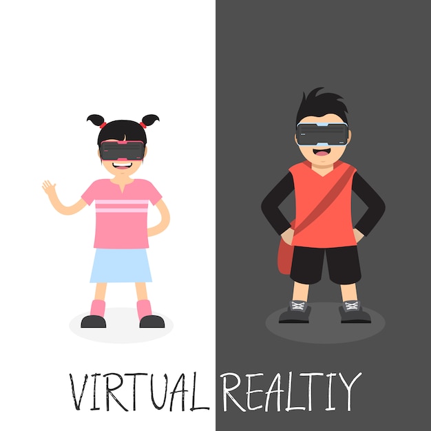 La réalité virtuelle conception d&#39;arrière-plan