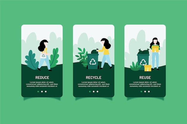 Recycler La Collection D'écrans De L'application D'intégration