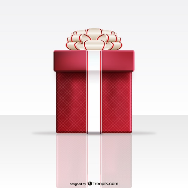 Vecteur gratuit red gift box