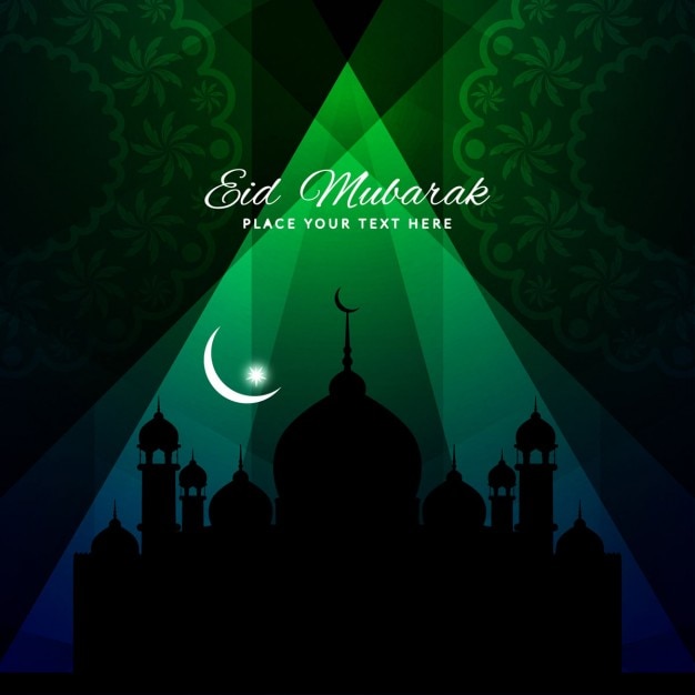 Religieux Design Fond Eid Mubarak