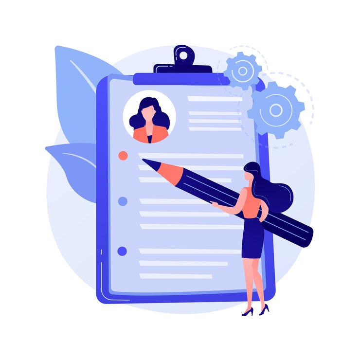 Vecteur gratuit reprendre le concept abstrait de service d'écriture