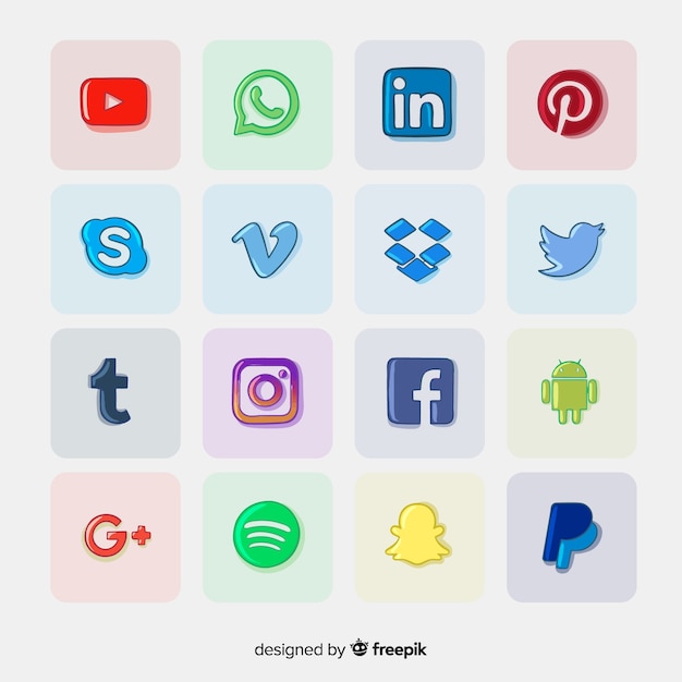 Réseaux Sociaux Logo Collectio