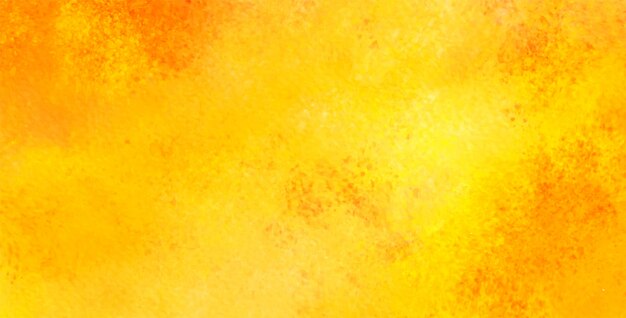 Résumé de l'aquarelle en couleur jaune orange