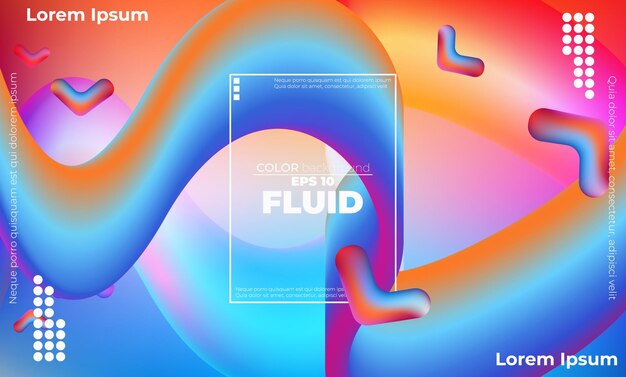 résumé arrière plan forme fluide organique coloré