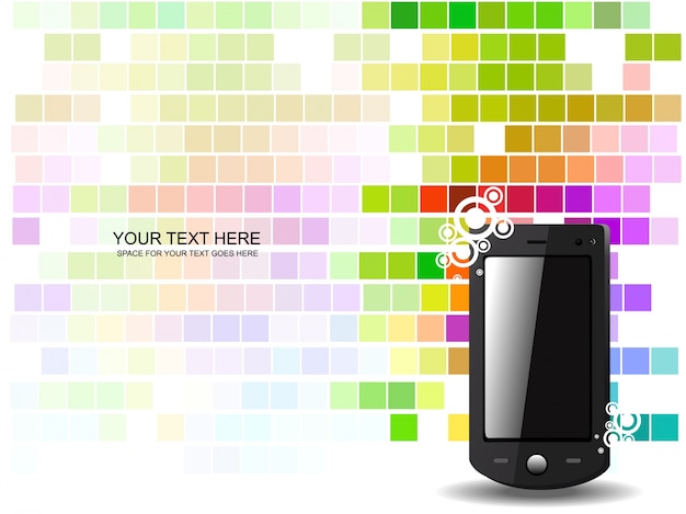Vecteur gratuit résumé belle illustration de l'art du téléphone