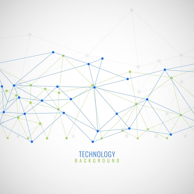 Résumé de fond avec des lignes et des points, technologiques