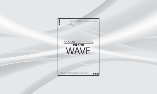 Résumé De Fond Liquide Blanc Avec Des Vagues Douces Fluide Cool Composition De Formes Dégradées Pour Carte-cadeau Affiche Sur Le Modèle D'affiche Murale Page De Destination Ui Ux Coverbook Baner Médias Sociaux Publiés