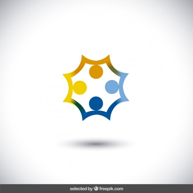 Vecteur gratuit résumé logo avec des cercles