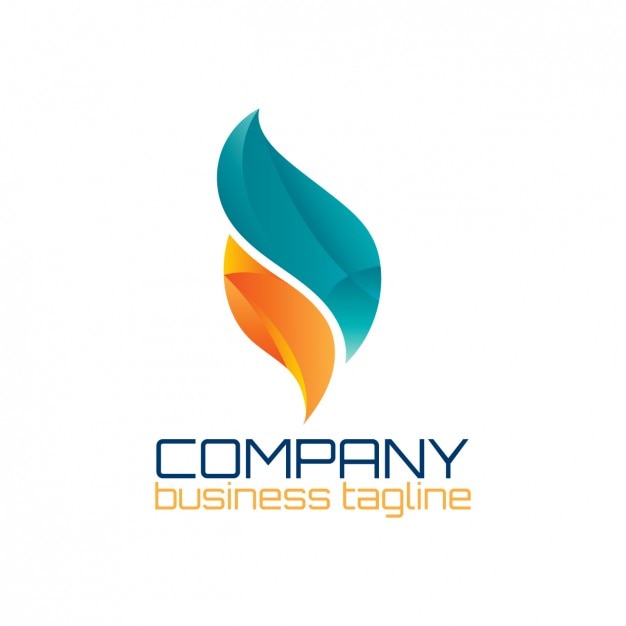 Résumé logo en forme de flamme