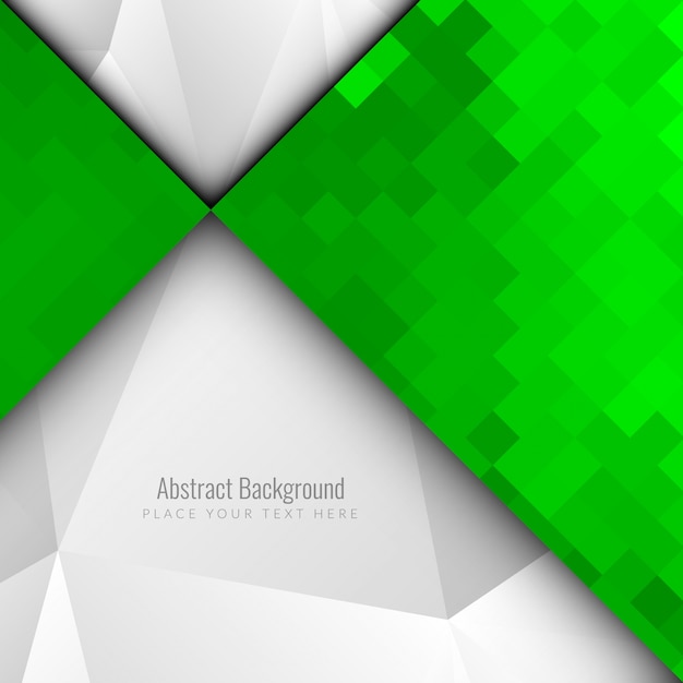 Résumé mosaïque verte moderne polygonal background