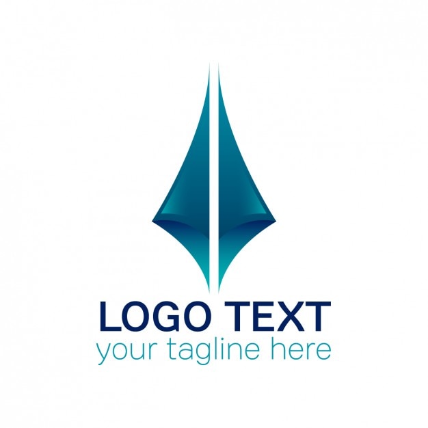 Vecteur gratuit résumé triangles logo