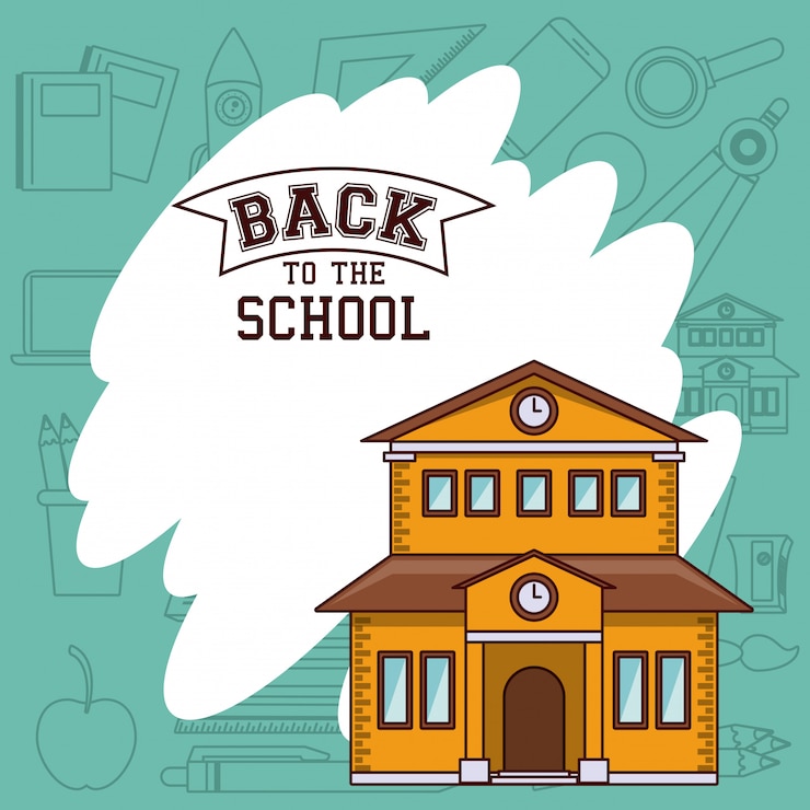 Vecteur gratuit retour à l&#39;école