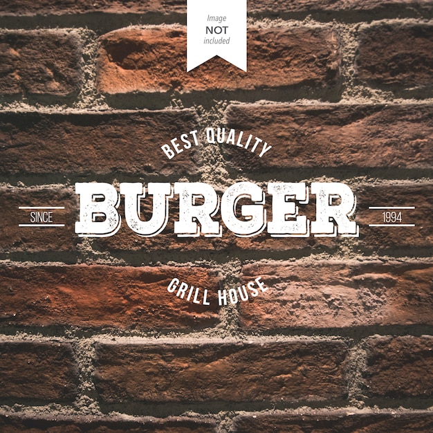 Retro burger Logo