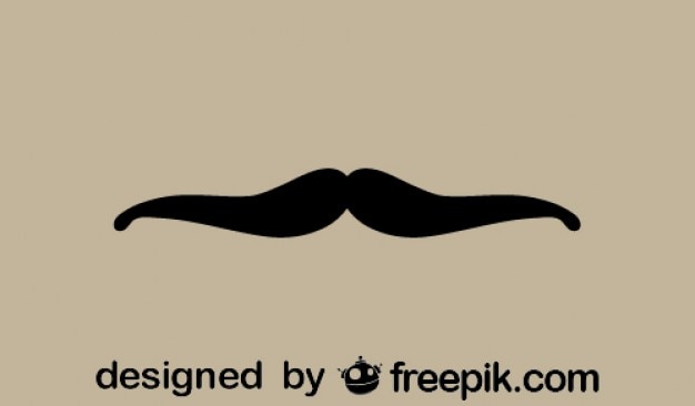 Vecteur gratuit rétro conception de l'icône de la moustache