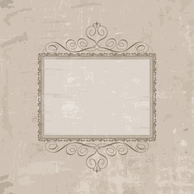 Vecteur gratuit retro frame dans grunge