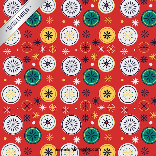 Vecteur gratuit retro pattern de noël