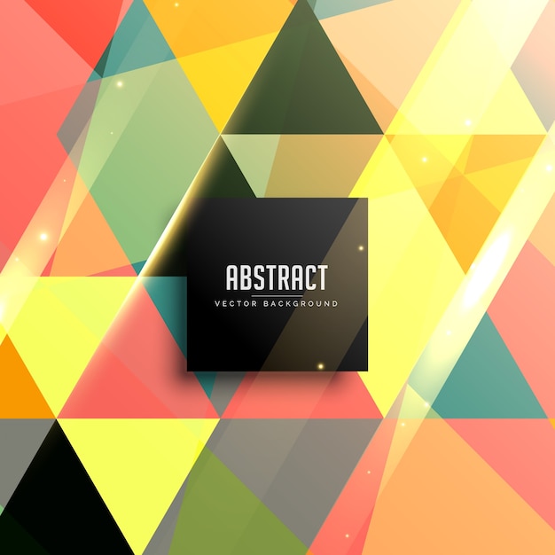 Rétro triangles pattern background design