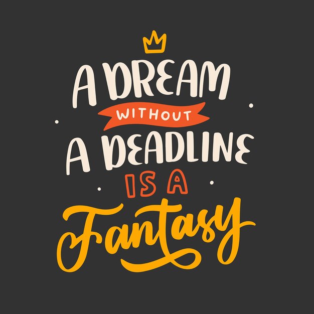 Vecteur Premium Illustration De Citation De Lettrage Moderne