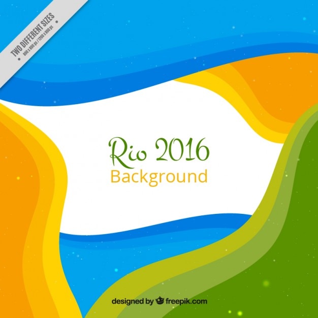 Rio 2016 Fond Avec Des Formes Abstraites Colorées