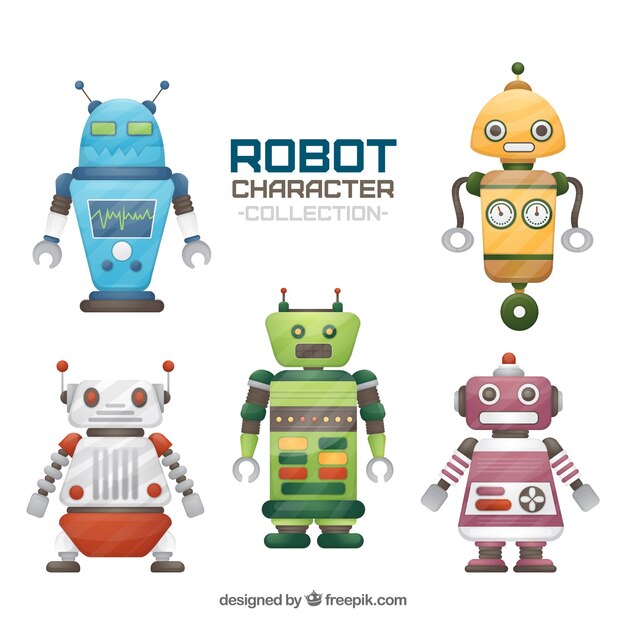 Robot collection de caractères