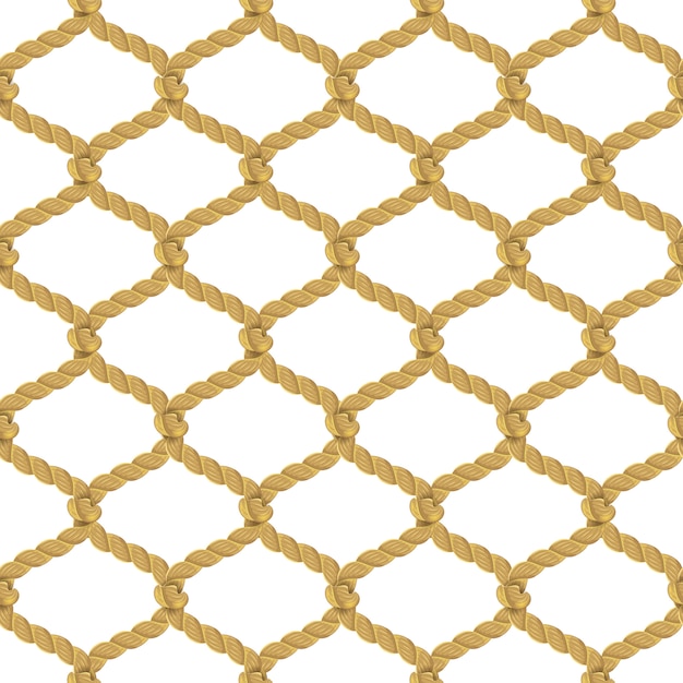 Vecteur gratuit rope net seamless pattern