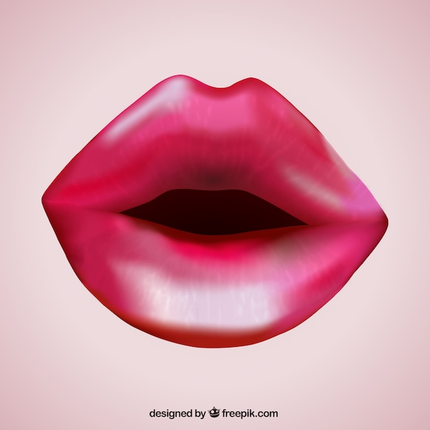 Vecteur gratuit rouge à lèvres réaliste
