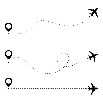 Route De Chemin De Ligne D Avion Concept De Voyage En Avion Avec Broches De Carte Points Gps Route De L Avion En Pointilles Avions Et Illustration De Symboles De Pointeur De Carte Route De Chemin De Ligne D Avion Concept De Voyage En Avion Avec Broches De Carte Points Gps Route De L Avion En Pointilles Avions Et Illustration De Symboles De Pointeur De Carte