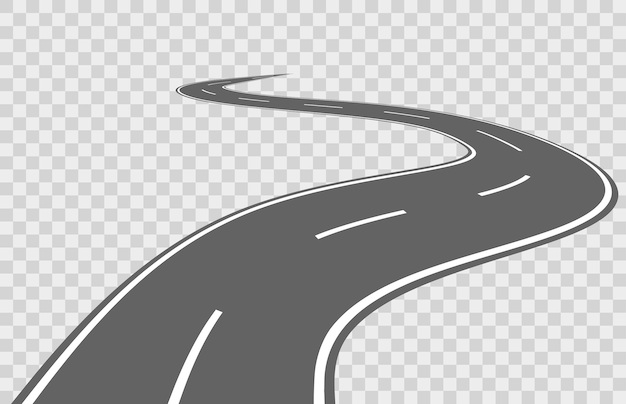 Route à serpentine plate