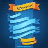 Vecteur gratuit rubans pack design