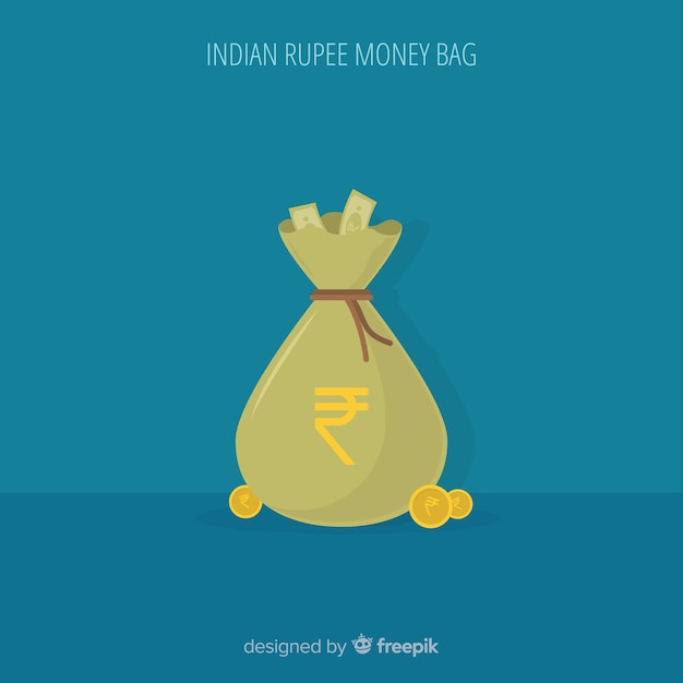 Sac D'argent Roupie Indienne