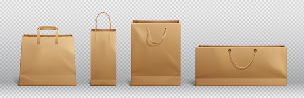 maquettes d'emballage de sacs en papier 5232078 Art vectoriel chez